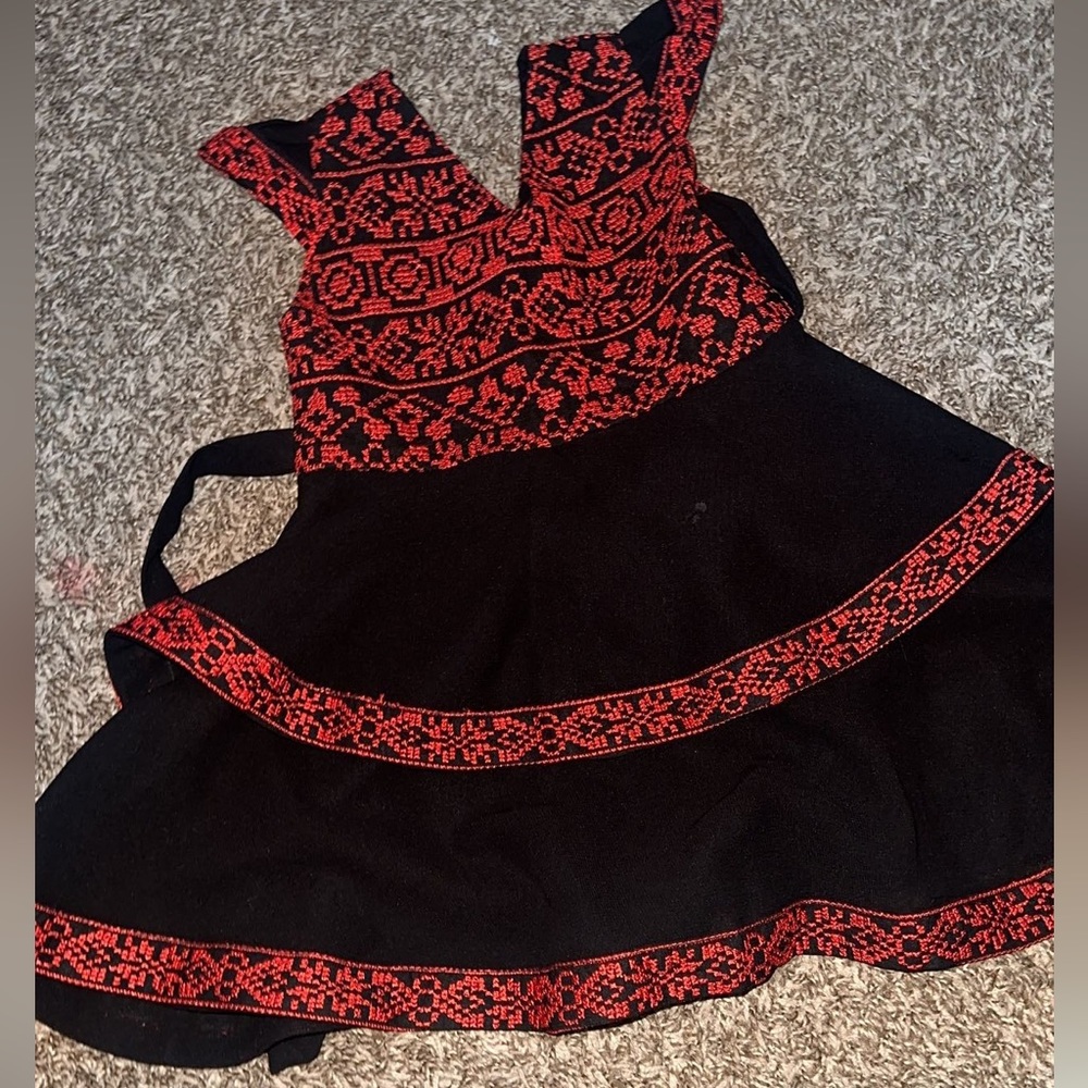 Little girls Palestinian inspired dress
